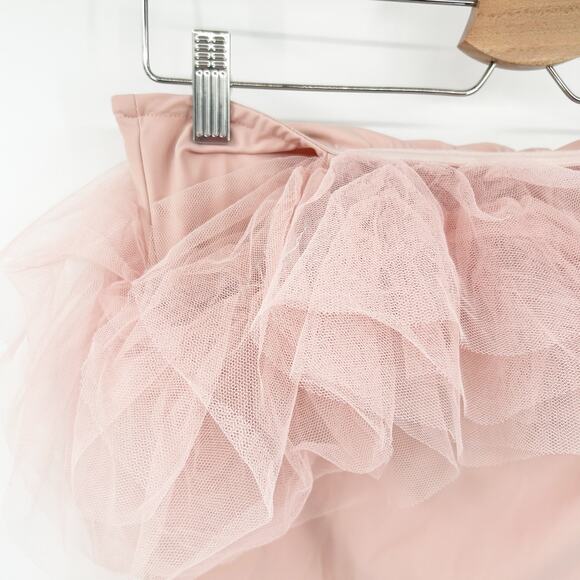 Her Entire Name Says Grace Balletcore Ballerina Tulle‎ Off Shoulder Bodysuit L - Picture 2 of 5